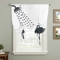 thumbnail image 2 of Elephants Showering Tie Up Curtains for Windows, Adjustable Balloon Window Shades, Modern Abstract Art Funny Animals Kitchen Window Treatments Adjustable Roll Up Curtain for Basement/Nursery 52"x45", 2 of 8