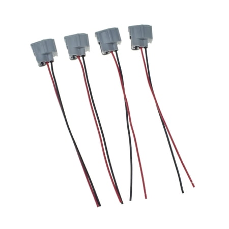 4 Pack Female Fuel Injector Connector Electrical Plug Wiring Harness For for Toyota for Lexus -