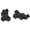 Black, variant on NestledNature RC Front Shock Mount, 2PCS Metal Aluminum Alloy Front Suspension Bracket Shock Linkage Mount, Suspension Bracket For Axial SCX24 1/24 RC Car