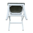 thumbnail image 3 of Solid Wood White/Heather Gray Vineyard Counter Height Stool by International Concepts, 3 of 7