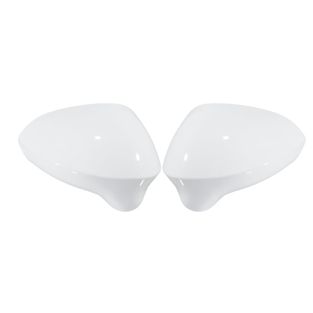 Cubierta de espejo de ala de puerta Unique Bargains para Seat Ibiza 6J 2008-2017, carcasas de espejo retrovisor izquierdo y derecho para Seat León Exeo 2008-2013, blanca