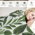 thumbnail image 3 of JEUXUS  – Tropical Leaf Cotton Muslin Quilt Blanket Super Soft | Babies and Toddlers Machine Washable, 3 of 6