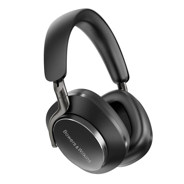Bowers & Wilkins Px8 Over-Ear Wireless Headphones, Advanced Active Noise Cancellation, Luxurious Materials, 30-Hour Battery Life, 15-Min Quick Charging, Black