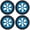 Blue, variant on Nieyigj 4PCS RC Car Aluminum Tires Fit for WLtoys 1/28 K989-53 RC Accessories Titanium Color (1.18 in / 30 mm)