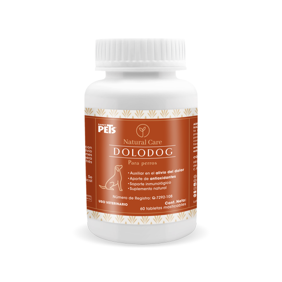Natural Care Tabletas masticables Dolodog para perros 60 pzas