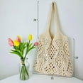 thumbnail image 2 of Kukuzhu Women Crochet Beach Bag Knit Shoulder Bag Crochet Tote Bag Summer Hobo Bag Aesthetic Mesh Tote Bag, 2 of 6