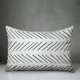 thumbnail image 2 of Creative Products Navy and White Modern Chevron 14x20 Spun Poly Pillow, 2 of 2