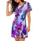 thumbnail image 2 of Fotbe Flying Butterflies Bata de Dormir para Mujer con Estampado, Camisón de Algodón de Manga Corta, Ropa de Dormir Casual, 2 of 6