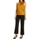 thumbnail image 2 of INSPIRAR CHIC Blusas de Trabajo Sin Mangas de Satén para Mujeres con Lazo en el Cuello Color Sólido M Amarillo, 2 of 6