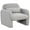 Grey, variant on Gymax Modern Accent Chair Sherpa Fabric Upholstered Armchair w/ Waist Pillow Pink