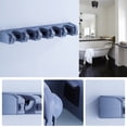 thumbnail image 3 of GOOHOCHY Soporte de gancho multiusos, elegante y sencillo, organizador de trapeador de pared, 5 posiciones, 6 ganchos, capacidad para hasta 11 herramientas, organizador de baño y cocina (azul)., 3 of 8