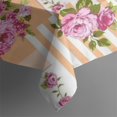 thumbnail image 5 of Pioneer Flower Floral Print Pattern Square Tablecloth,Waterproof Square Table Cover,Wipeable Spillproof Washable Table Cover for Home Kitchen Party Decor 42"X42"(107x107cm), 5 of 6