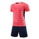 thumbnail image 3 of Odeerbi Conjunto de Uniformes de Entrenamiento de Fútbol de Malla de Chicos Y Niñas Con Camiseta de Manga Corta A Rayas Pantalones Cortos Conjuntos Atléticos Secos Rápidos Para 4-15 Años, 3 of 4