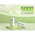 thumbnail image 4 of EBL Rechargeable C Cell Batteries, 5000mAh General Purpose Battery, 2 Pack, 4 of 8