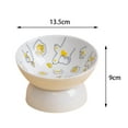 thumbnail image 7 of Raised Pet Feeder Cat Food Plate Water Drinking Bowl, Pet Bowl, Pet Feeding Bowl Food Container, Stable Elevated Cat Bowl Pets Supplies , Yellow, 7 of 7