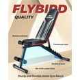 thumbnail image 2 of Flybird Adjustable Folding Weight Bench for Home Gym, Includes Resistance Bands, 2 of 8