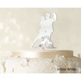 thumbnail image 1 of "Printtoo Silhouette Couple Cake Topper Wedding Cake Topper Cake Decorations Color Option Available 6""-7"" Inches Wide", 1 of 1