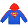 thumbnail image 4 of Superman Zip Up Hoodie, Shirt and Jogger Pant Bundle for Boys, Active Wear for Kids, 4 of 7