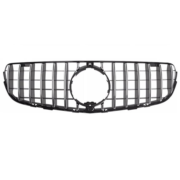 Pinypikaka Front Bumper Hood Grill Grille Compatible for GLC X253 C253 2015 2016 2017 2018 2019