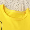 thumbnail image 5 of Ketyyh-chn99 Boys Tops Boys Outfits Children Kids Boys Print Casual T Shirt Clothes Tops Girls Boys Tops Summer Yellow,6-12 Months, 5 of 5