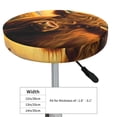 thumbnail image 4 of Balery Sunset Sunflower Cow A Fundas de asiento para taburete de bar redondo de tela de terciopelo ajustables que protegen de arañazos y manchas para sillas de 14 a 17 pulgadas.-12 inch, 4 of 7