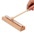 thumbnail image 2 of Campanillas Campanas de madera de 1 tono con mazo Instrumento de percusión para oración. yoga. meditación. timbre musical para niños. maestros. campana de recordatorio para el aula Tomshoo Campanillas, 2 of 6