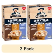 (2 pack) Quaker Essentials Instant Oatmeal, Variety Pack, Good Source of Vitamins, Protein and Fiber, 10.3 Ounce