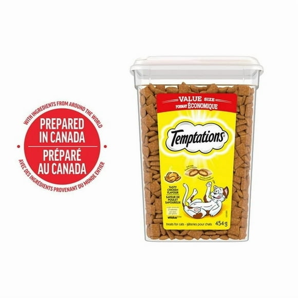 Temptations Tasty Chicken Flavour Soft & Crunchy Adult Cat Treats, 85g - 850g