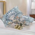 thumbnail image 3 of Shell Outdoor Pillow Covers Pack of 2 Coral Starfish Coral Vintage Waterproof Throw Pillow Covers Decorative Cushion Cases for Patio Garden Tent Balcony Couch 20x12 inch, 3 of 8