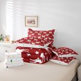 thumbnail image 6 of Castle Fairy Boys Girls Xmas Animal Deer Bedding Comforter Set 7 Pieces,Red White Full Bedding Set Lightweight,Merry Christmas Fitted Sheet Flat Sheet,Microfiber Bedroom Decor,Reversible, 6 of 8