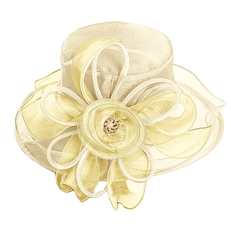 Unisex Kentucky Derby Hat Organza Veil Feather Fascinator Sun Hat Sfeea6ea8acc74c248b5eeb4c453cb  main image 3
