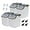 Blue 4Pack 25Lb, variant on Large Flour Storage Container Bin 25lb, 4Pack Airtight Rice Storage Containers with Wheels Seal Locking Lid, BPA Free with Measuring Cup&Scoop for Flour, Rice, Grain(Green)