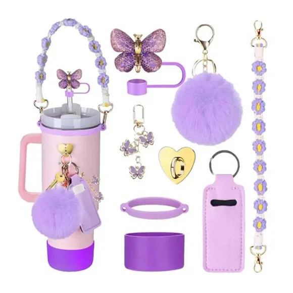 Stanleys cup lanyard Stanleys cup accessories set - 30 oz 40 oz Stanleys cup glass accessories set