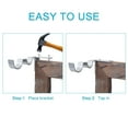 thumbnail image 7 of No-Drill Double Curtain Rod Brackets, 4-Pack, 5/8 and 1 Inch Cups, 7 of 7