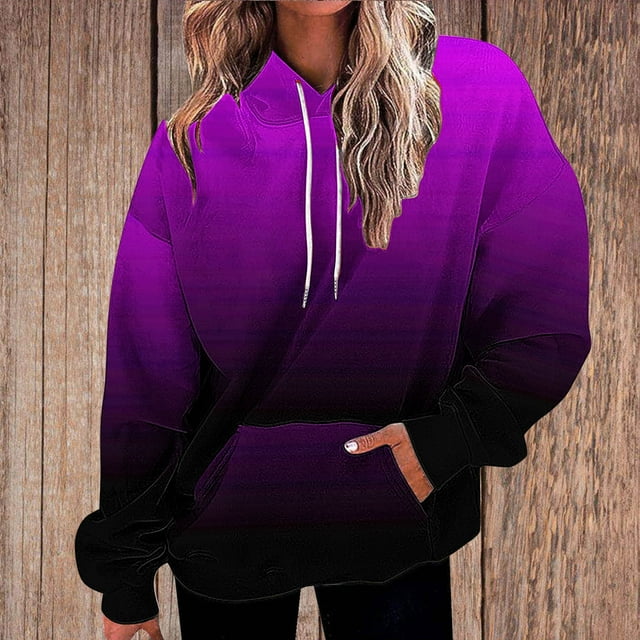 DPTALR Hoodie Ample à Manches Longues pour Femmes Haut de Sport