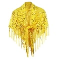 thumbnail image 4 of Women's Shawl Wrap Casual Accessories Sequin Shawl for Festival Summer Party Yellow, 4 of 7