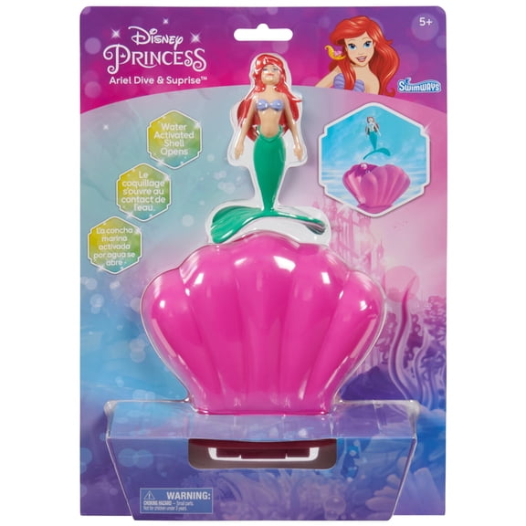 Swimways Disney Princess Automatic Release Kids Pool Diving Toy, Little Mermaid