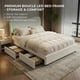 thumbnail image 3 of Yeshouse Estructura de cama Boucle con 2 cajones, plataforma tapizada con cabecero LED y listones de madera maciza. No necesita somier. Ideal para niños y adolescentes, 3 of 6
