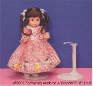 Wood Base Doll Stands 2 Sizes Doll Sizes 6 3/4-15 1/4 inch & 11 1/4-22 inch 
