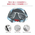 thumbnail image 5 of Kll Black Head Woman With Pineapple Hair Pattern Shower Cap & Bath Cap For Women,Reversible Oversized Waterproof Shower Caps For All Hair Lengths,Elastic Reusable Bathing Hair Cap, 5 of 9