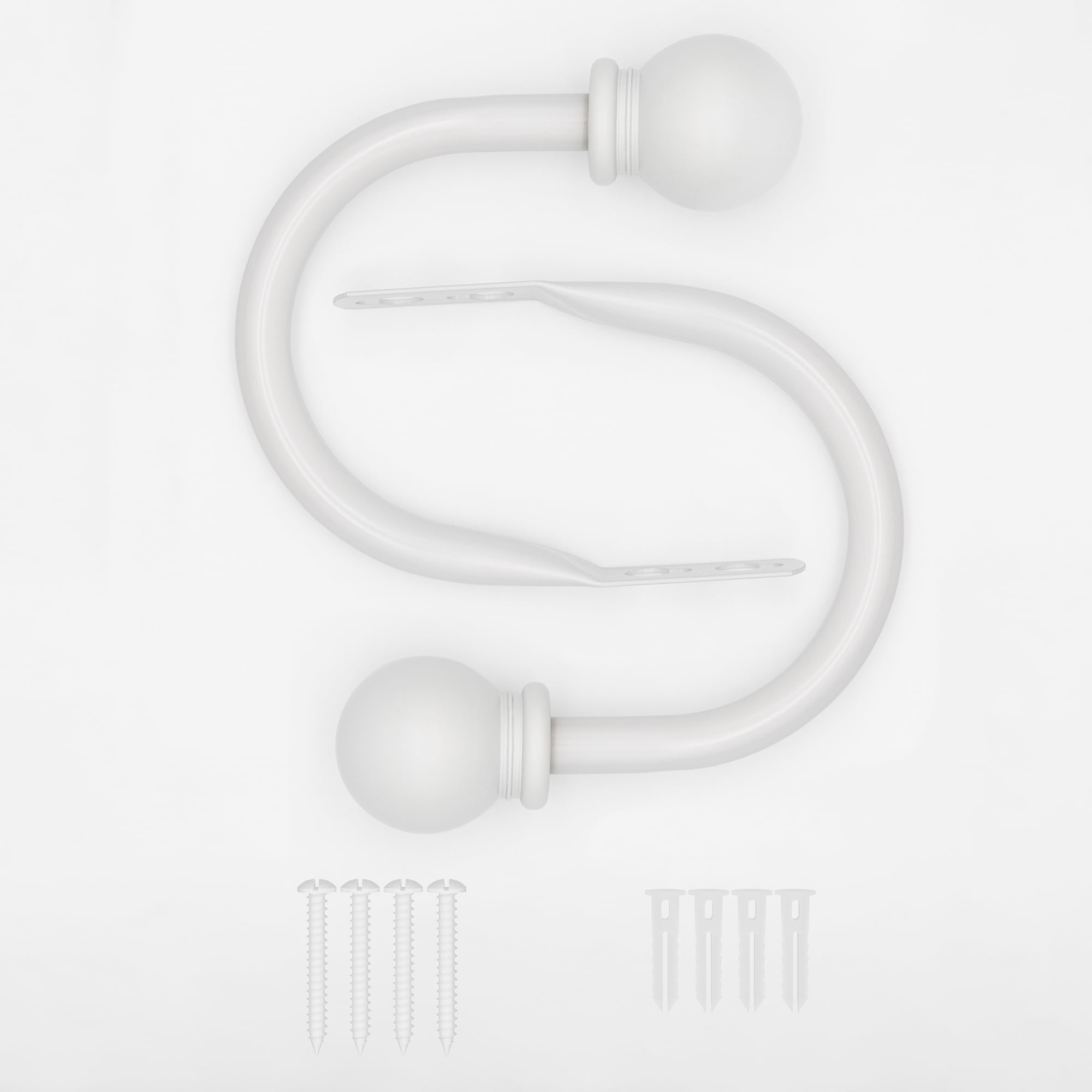 Mainstays White Ball Curtain Rod Holdbacks (2 Count)