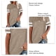 thumbnail image 2 of Bienvenido Mujeres Camisetas De Manga Corta Verano Casual Suelto Contraste Color Mujeres Manga Corta Cuello Redondo Blusa Tops Caqui S, 2 of 3