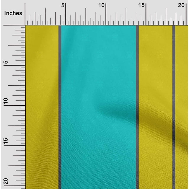 oneOone Viscose Jersey Fabric Wide Stripe Printed Fabric 1 Yard 60 Inch Wide