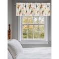 thumbnail image 3 of Valances for Windows Yellow Red Geometric Bohemian Rod Pocket Short Curtain for Bathroom Living Room Bedroom Vintage Mid Century 1 Panel 42x12in, 3 of 9