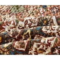 thumbnail image 6 of DaDa Bedding Rustic Earthy Cross Motif Folk Ogee Moroccan Scalloped Quilted Bedspread Set (JHW-944), 6 of 8