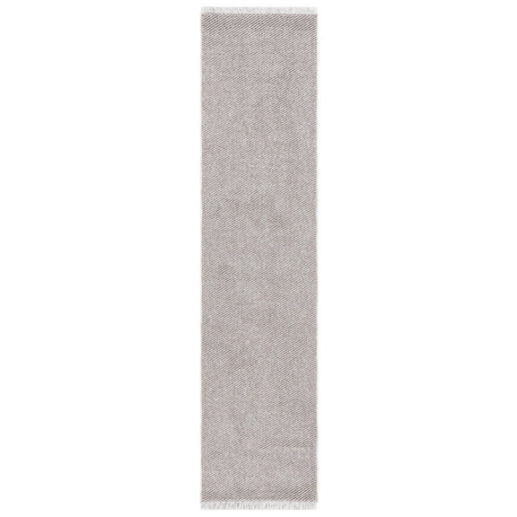 SAFAVIEH Lotus Leila Solid Runner Rug, Beige/Ivory, 2' x 8'