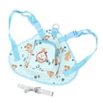 thumbnail image 4 of Mochila de dibujos animados para mascotas, bolsa de arnés ajustable para perros con correa para perros pequeños y grandes, viajes al aire libre, azul S, 4 of 5