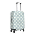 thumbnail image 3 of Kdxio Daisy Plaid Blue Pattern Luggage Cover for Travel,Elastic and Durable,Fits 18-32 Inch,-No luggage included, 3 of 8