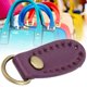 thumbnail image 3 of Hebilla De Bolso Accesorios De Cierre De Hebilla De Bolso Accesorios De Ferretería Hebilla De Cuero 4 Uds Hebilla De Bolso De Cuero Partido De Vaca DIY Hecho A Mano Costura Mgaxyff Morado oscuro, 3 of 8