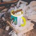 thumbnail image 5 of 3dRose, Rudolph Reindeer, 15oz Two-Tone Yellow Mug, 5 of 7